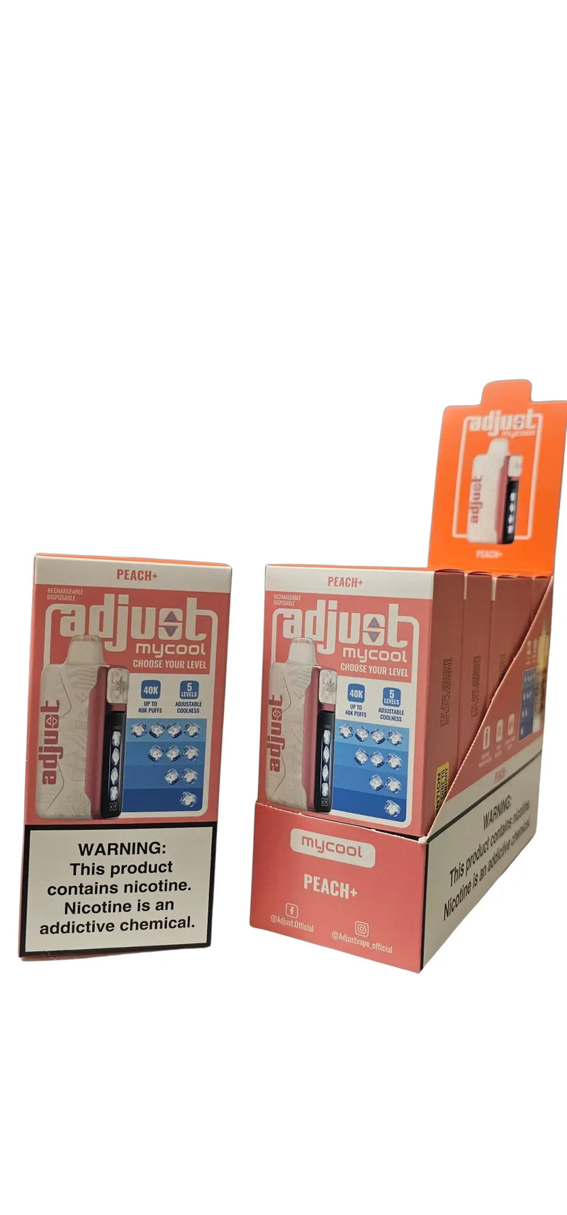 Adjust MyFlavor 40000, Adjust My Flavor peach plus, Adjust My Flavor peach +