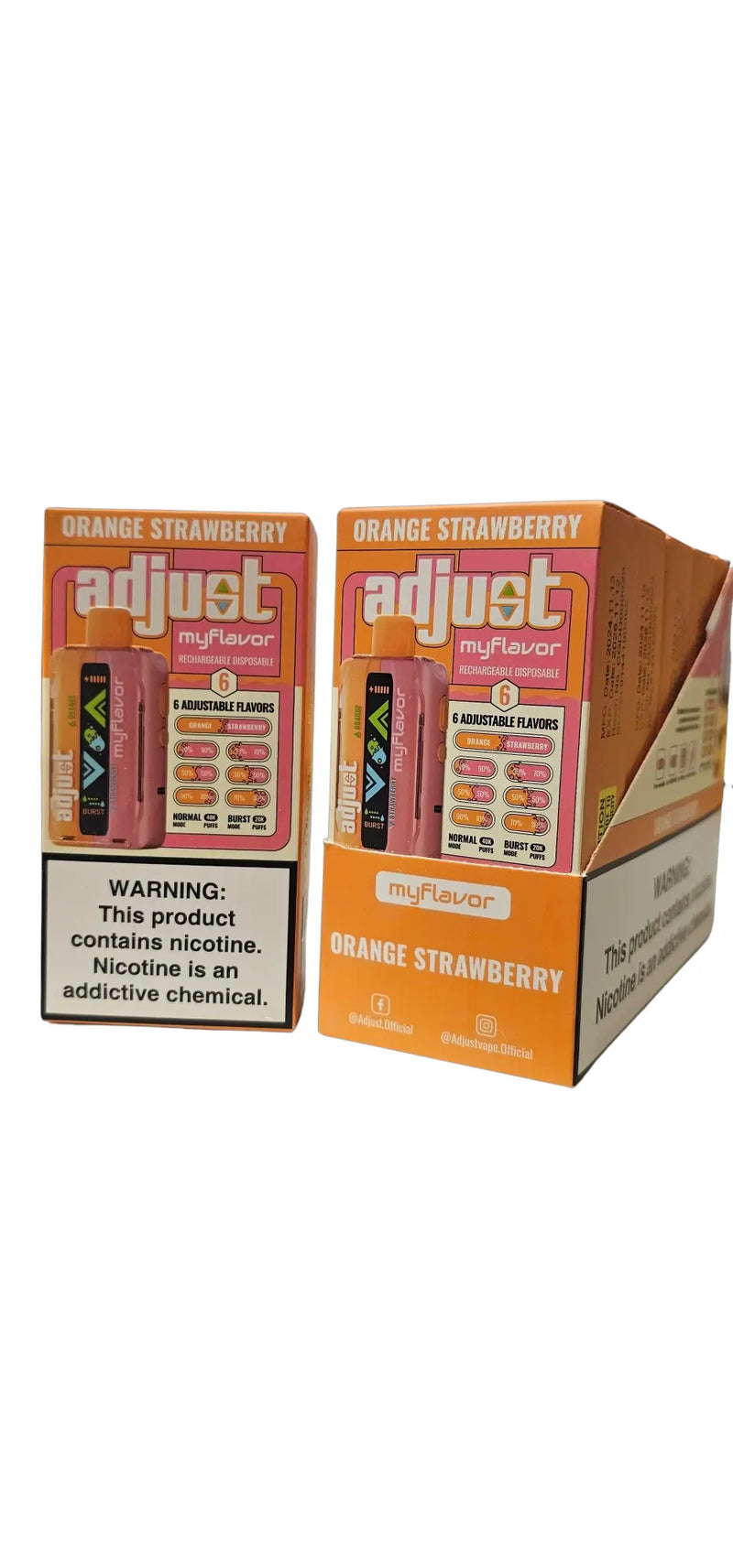 Adjust MyFlavor 40000 Adjust, Adjust My Flavor orange strawberry