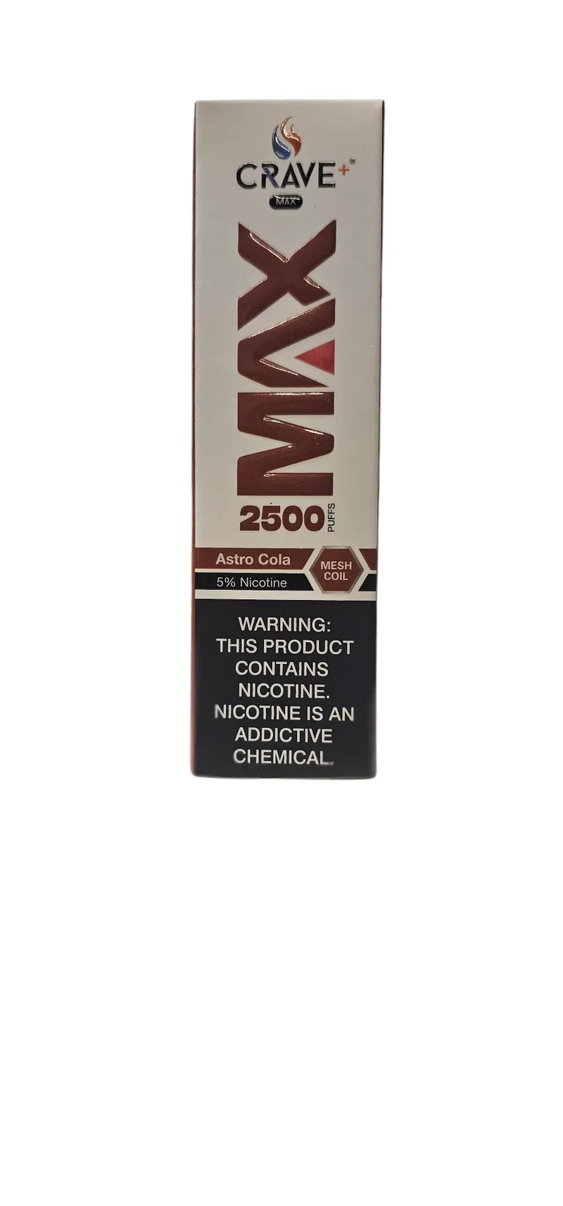 Crave Max Vape - 2500 Puffs Mesh Coil Crave, crave max astro cola