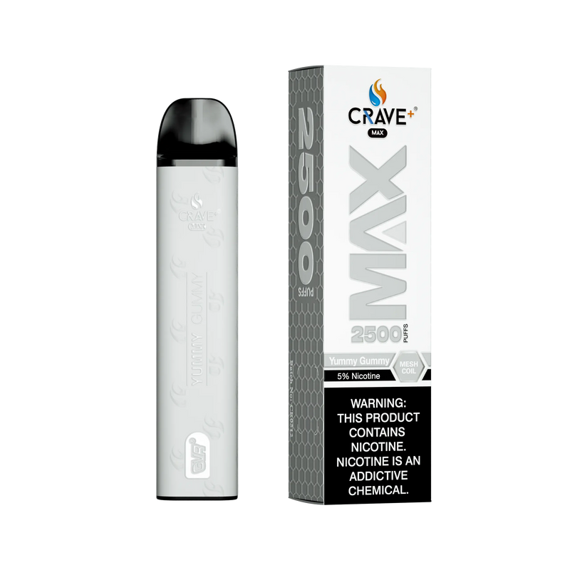 Crave Max Vape - 2500 Puffs Mesh Coil - VSZN, Crave Max Vape yummy gummy