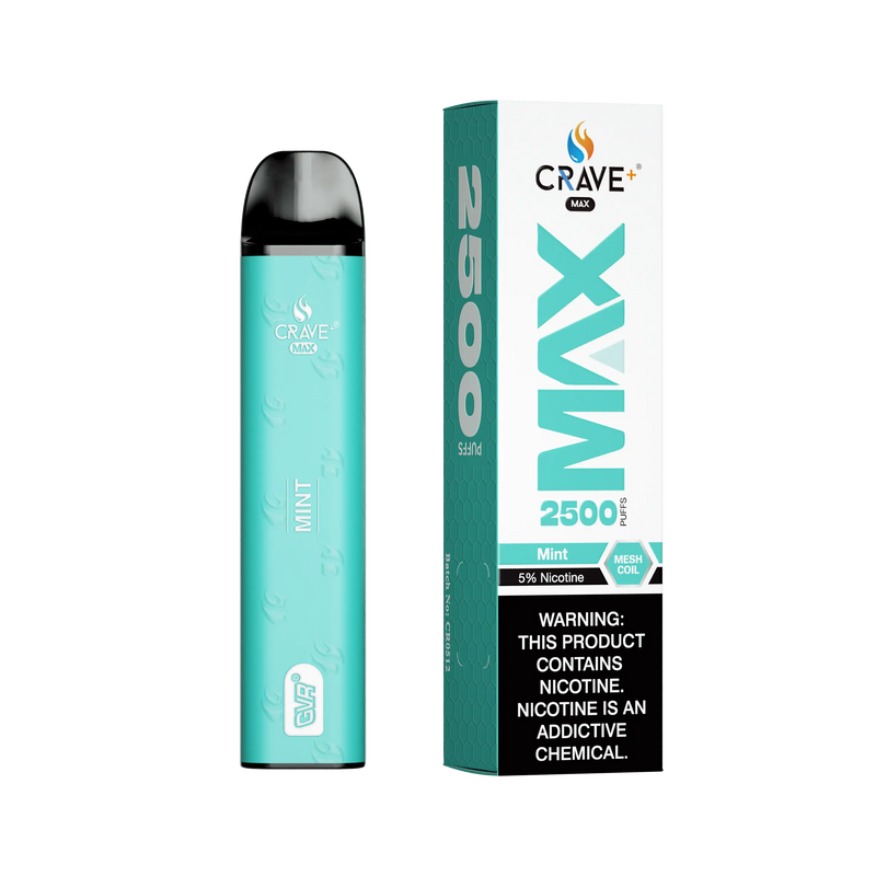 Crave Max Vape - 2500 Puffs Mesh Coil Crave, Crave Max Vape mint