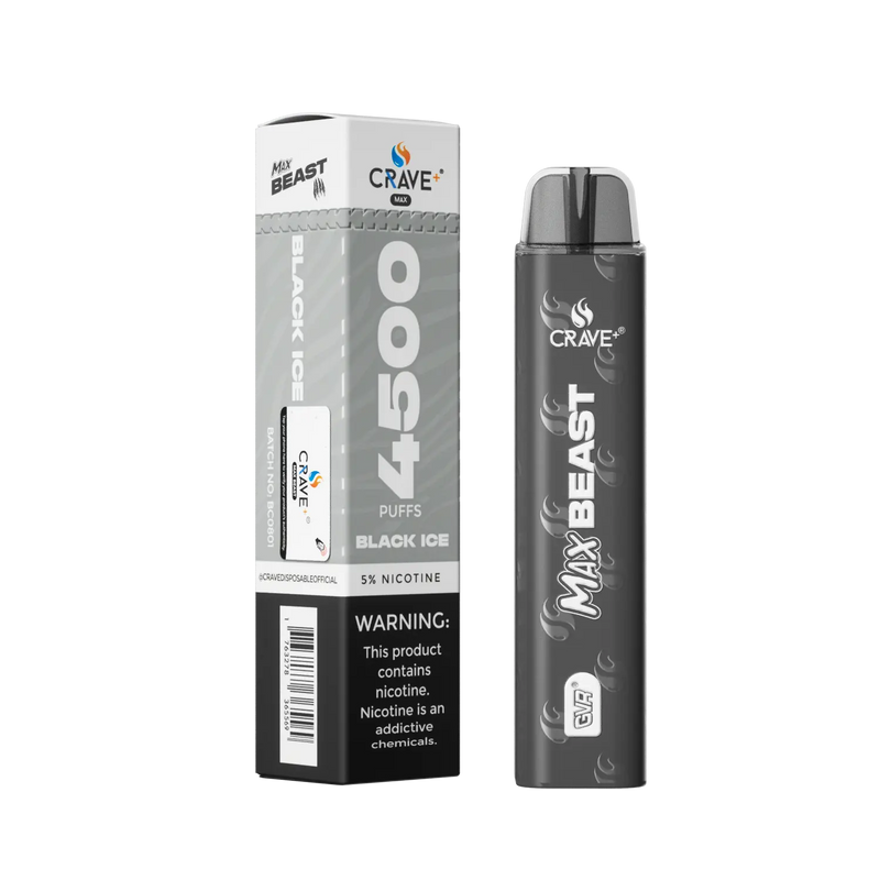 Crave Max Beast 4500 Puffs - VSZN, Crave Max Beast black ice