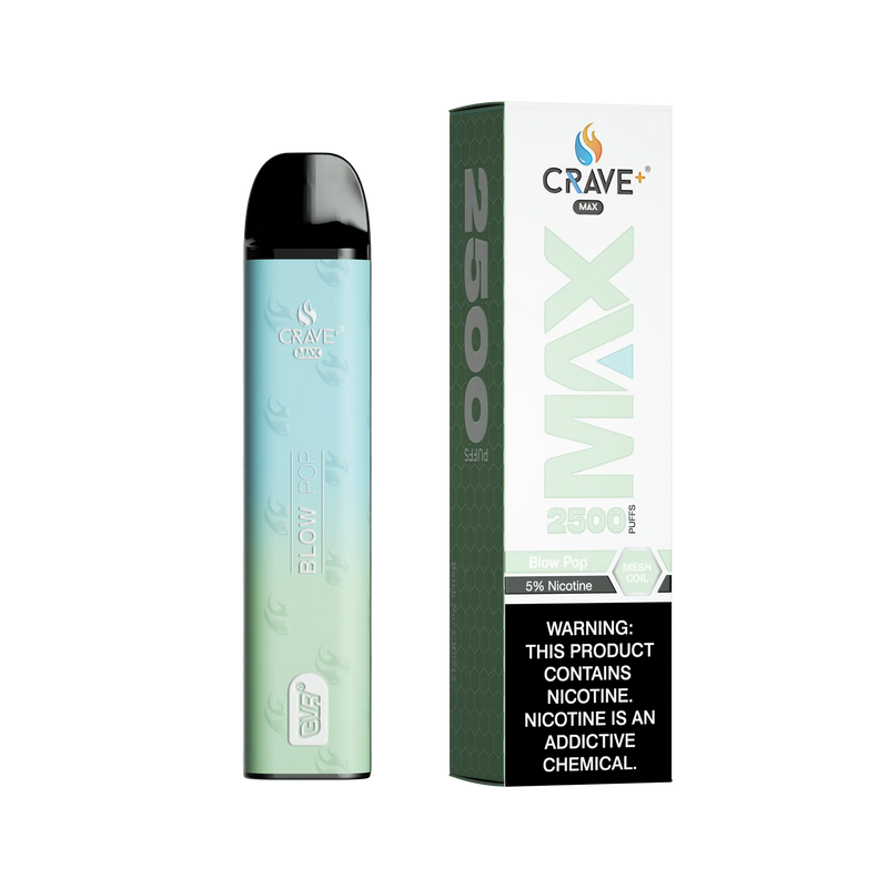 Crave Max Vape - 2500 Puffs Mesh Coil Crave, Crave Max Vape blow pop