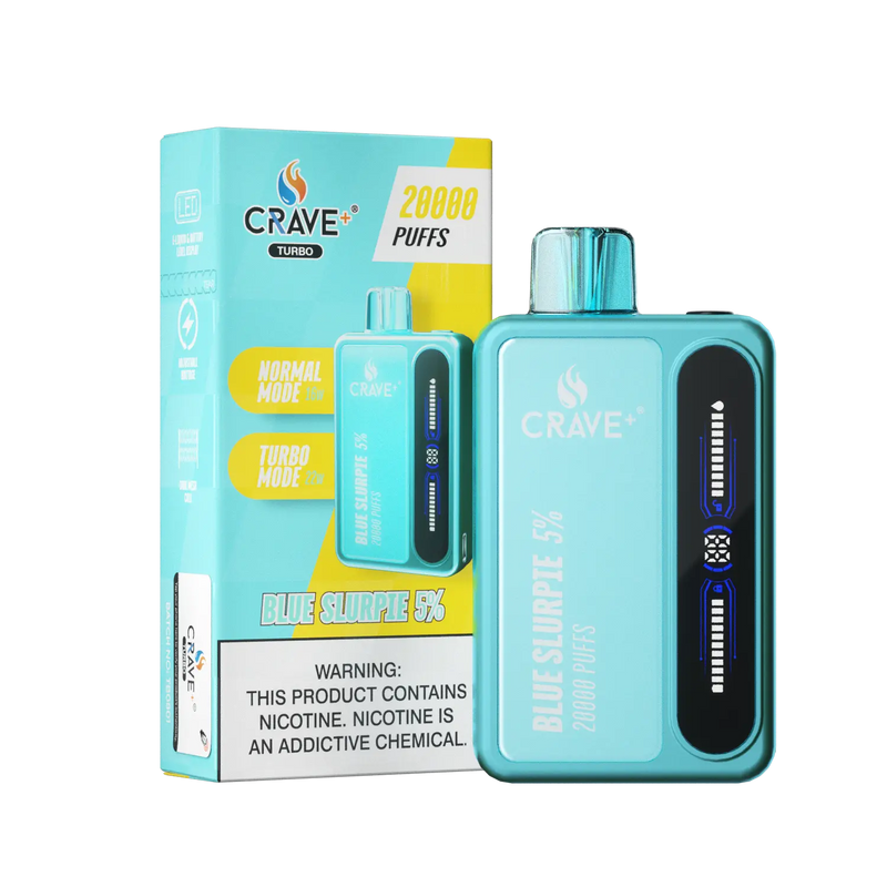 Crave Turbo 20000 - VSZN, Crave Turbo blue slurpie