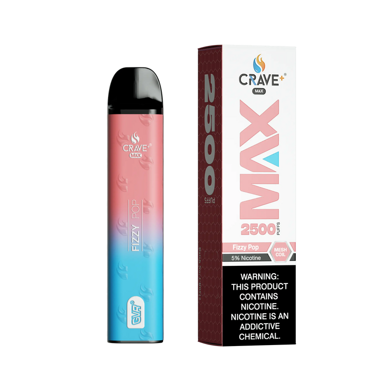 Crave Max Vape - 2500 Puffs Mesh Coil Crave, Crave Max Vape fizzy pop