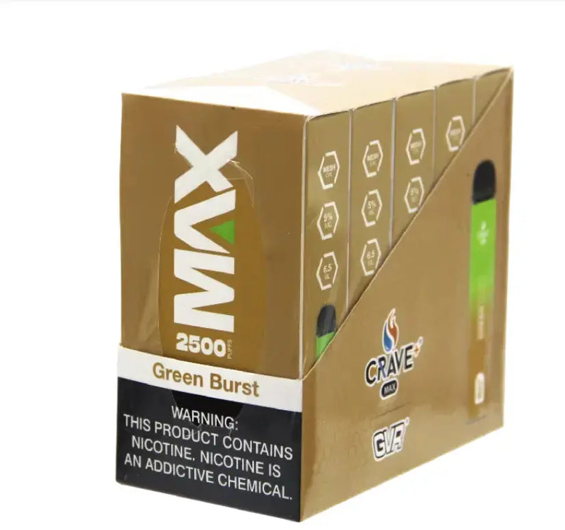 Crave Max Vape - 2500 Puffs Mesh Coil Crave