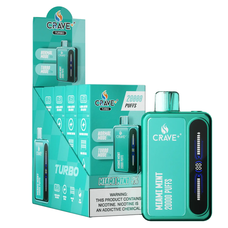 Crave Turbo 20000 Puffs – Turbo Disposable Vape | Online Crave