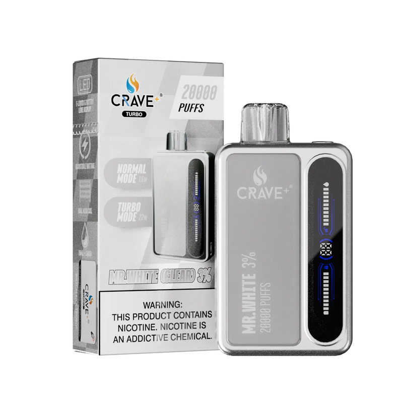 Crave Turbo 20000 Crave, Crave Turbo mr white clear 3%