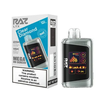 RAZ LTX 25 K Disposable Vape – 25,000 Puffs, USB‑C, HD Display