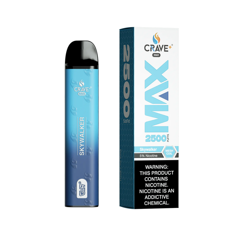 Crave Max Vape - 2500 Puffs Mesh Coil Crave, Crave Max Vape skywalker