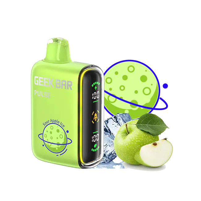 Geek Bar Pulse Sour Apple Ice, sour apple ice geek bar pulse